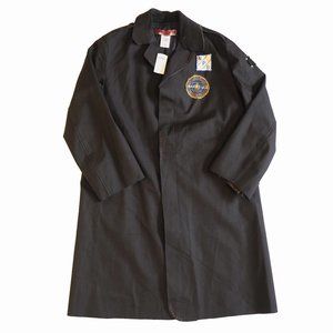 Rare Parasuco Trench Coat with Embroidered Patches Sample Made in Canada